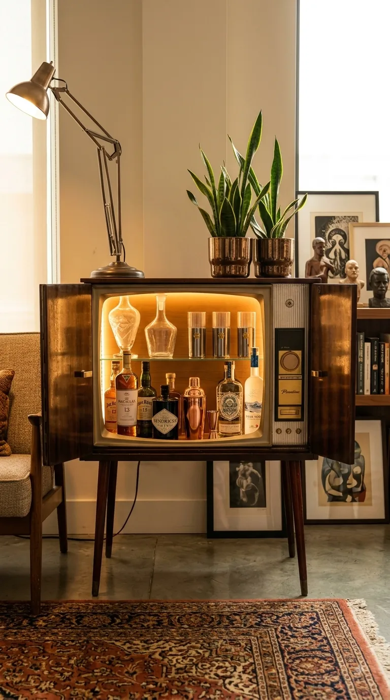 Mueble Bar Vintage estilo Mid Century Modern