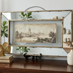 Cuadro con Marco de Espejo Antique Vintage
