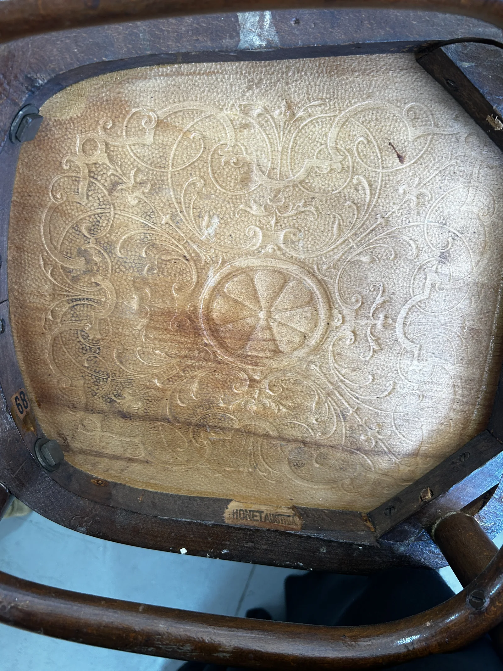 Silla Antigua Thonet Austria Original - Madera - Imagen 9