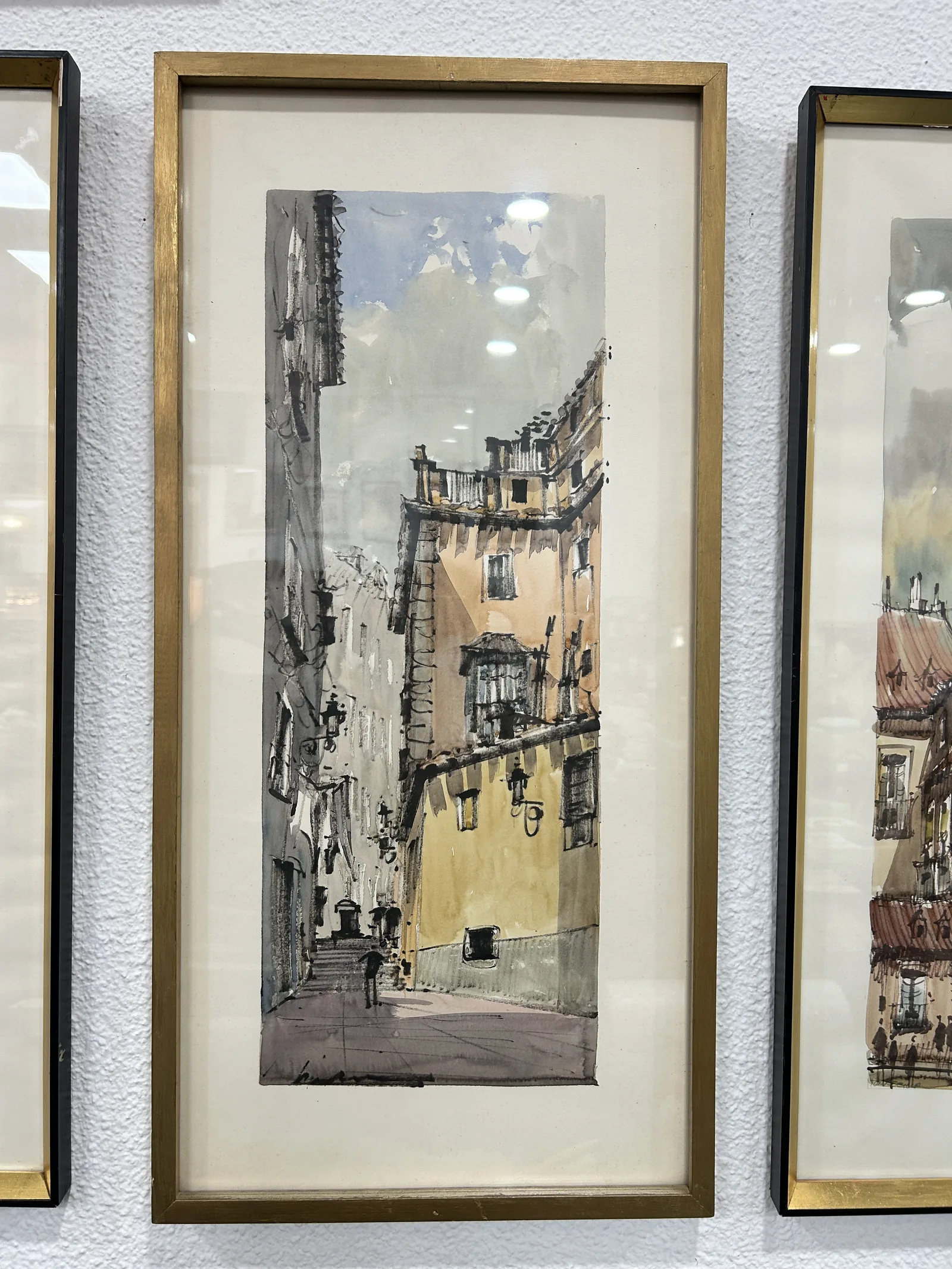 Tríptico de Acuarelas Originales - Madrid Antiguo - Imagen 6