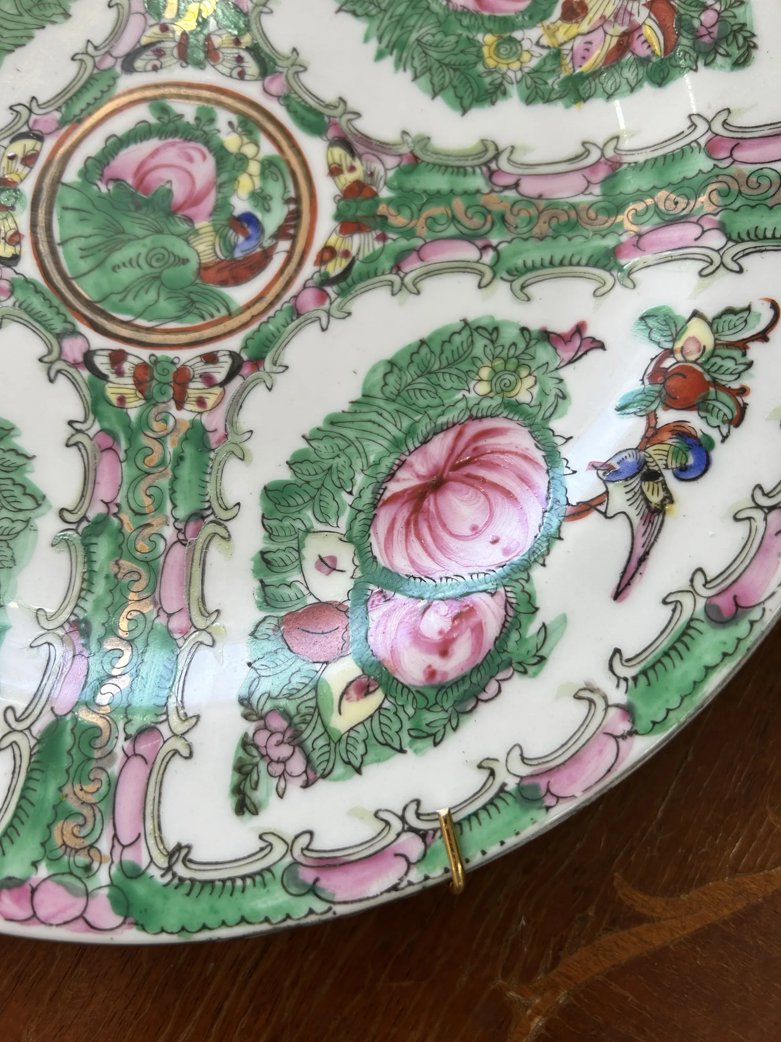 Plato Decorativo de Porcelana Macao (Años 70) - Imagen 12