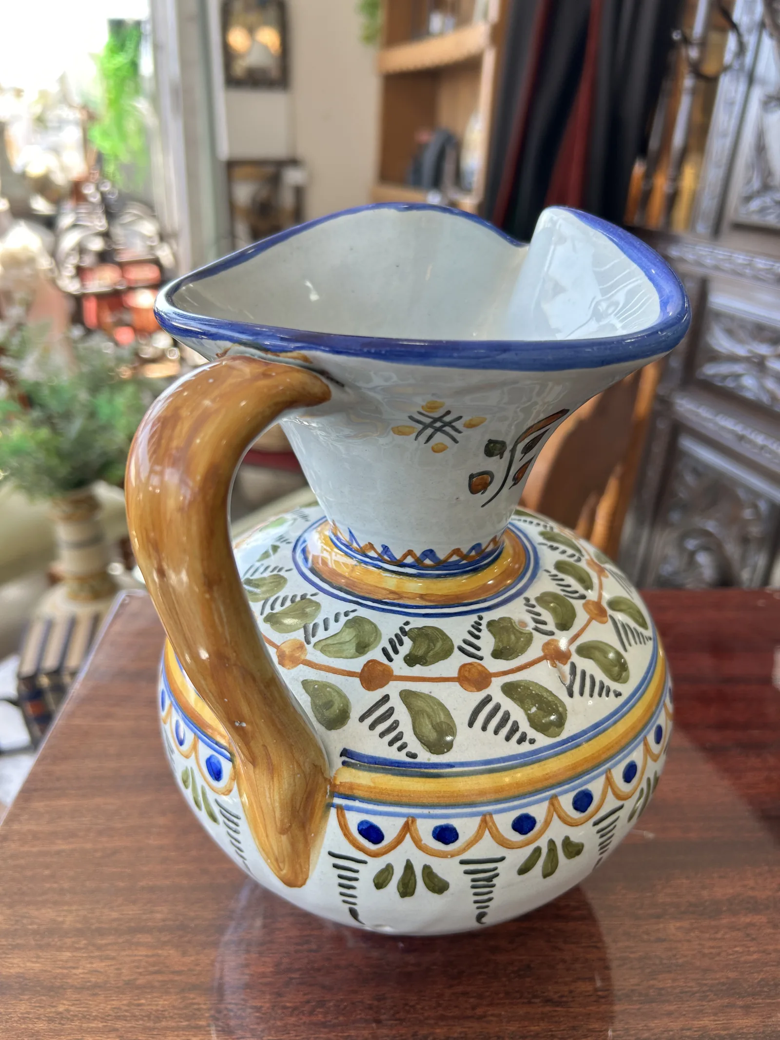 Jarra de Cerámica Talavera de la Reina Vintage - Imagen 4