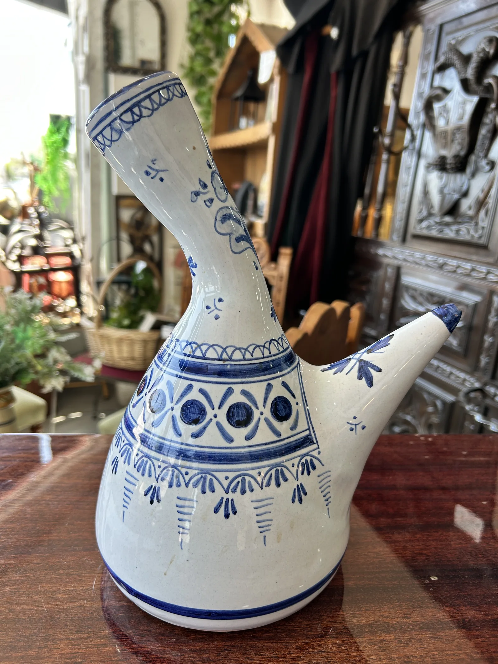 Porrón de Cerámica de Talavera Vintage - Firmado - Imagen 7