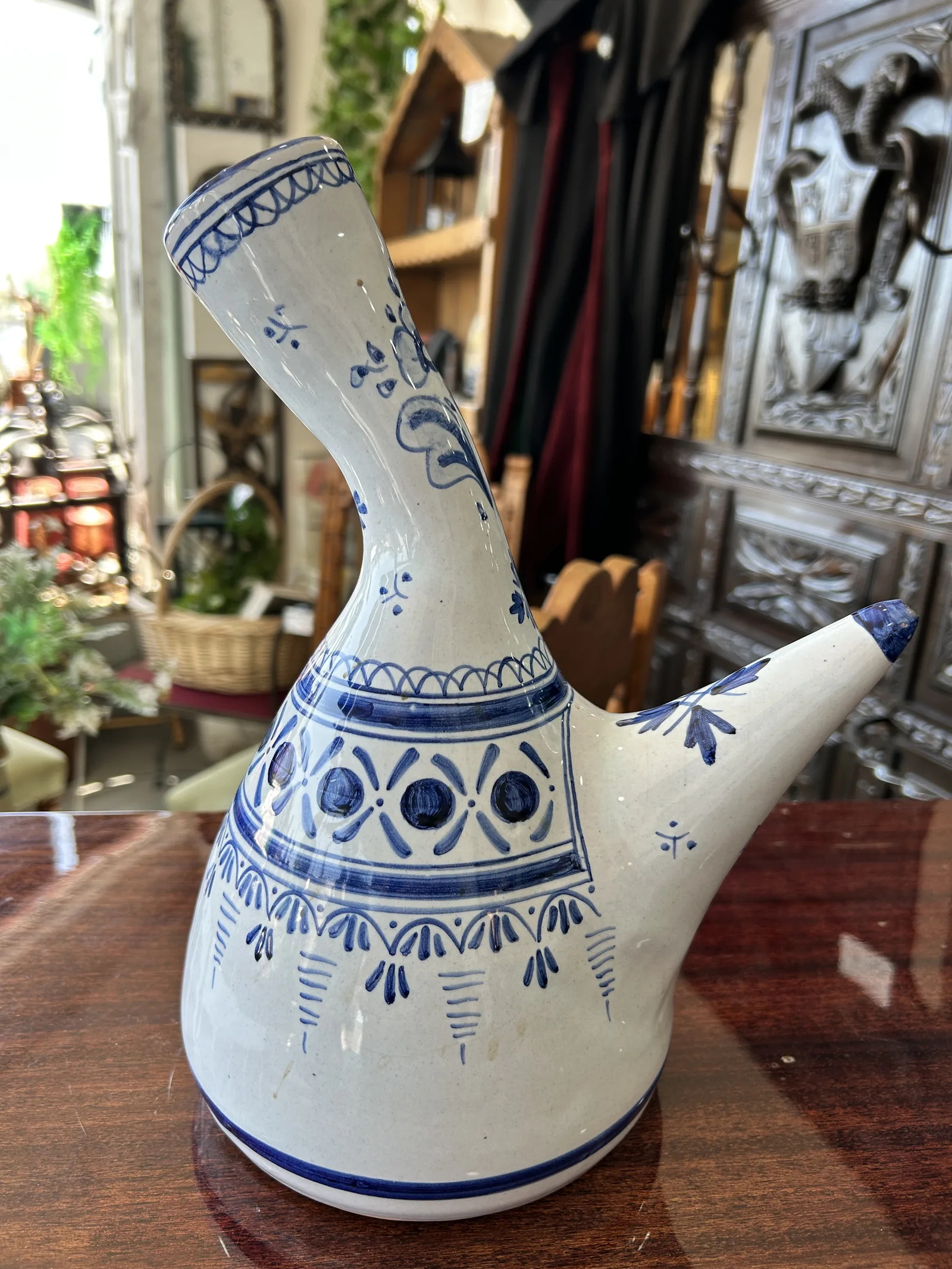 Porrón de Cerámica de Talavera Vintage - Firmado