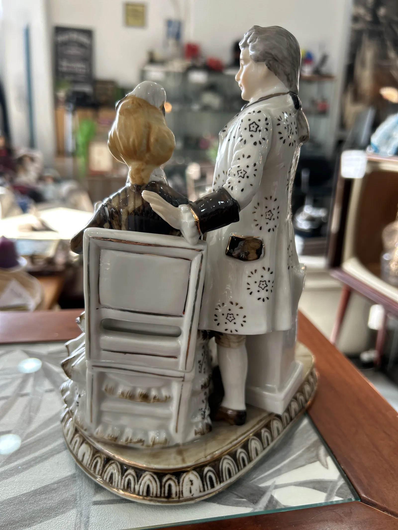 Reloj Vintage Porcelana EIHO Pareja Té Colección - Imagen 17