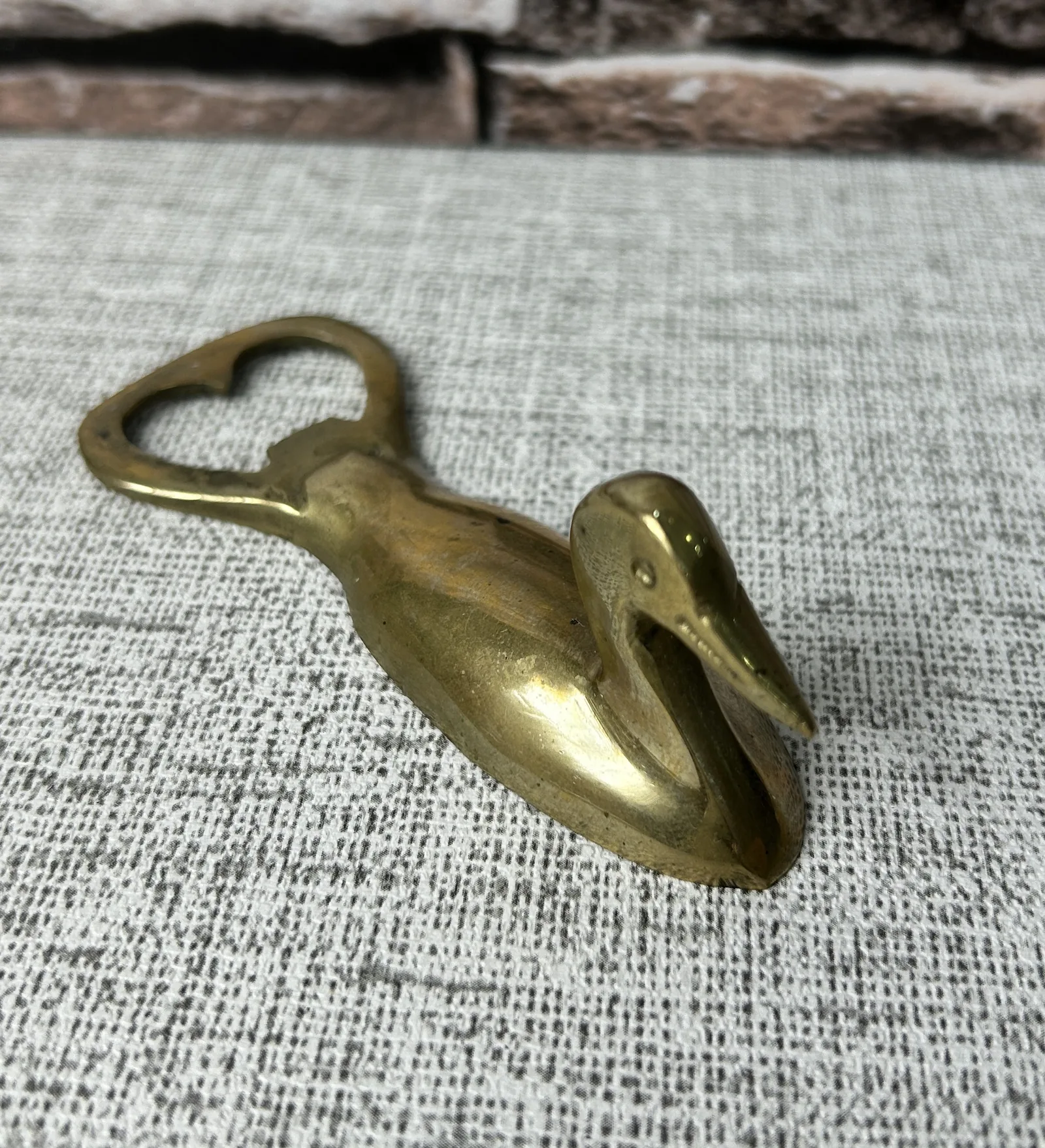 Abrebotellas en forma de pato en bronce dorado - Imagen 6