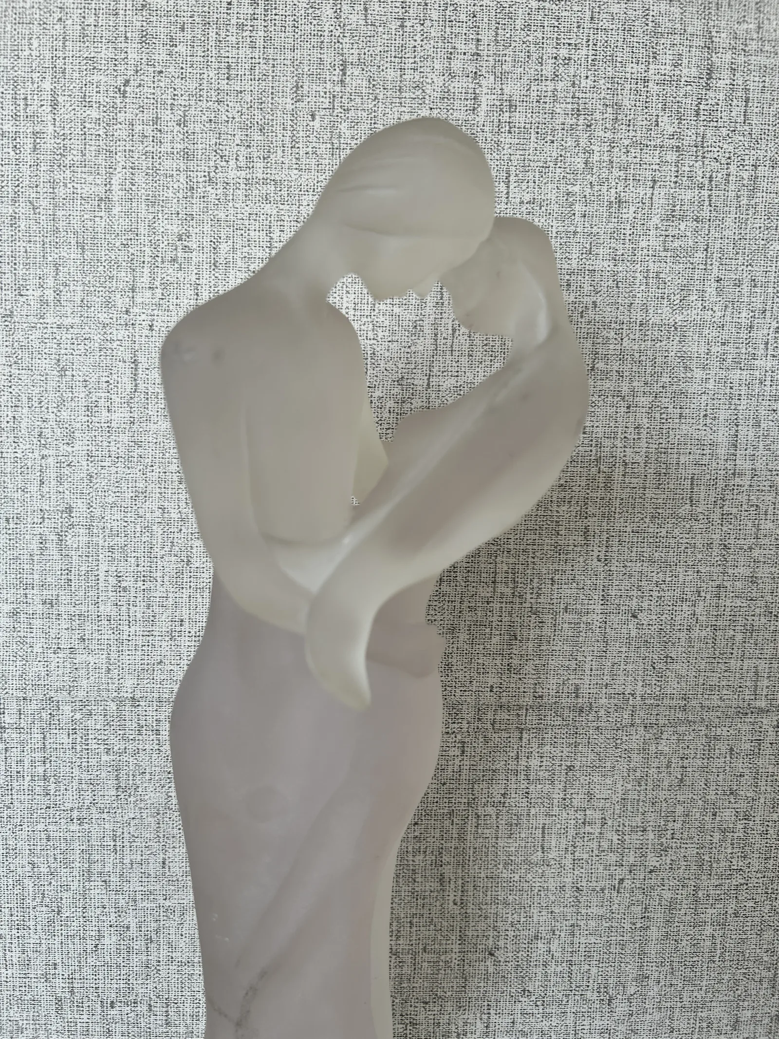 Figura Pareja Cristal Satinado Estilo Art Déco - Imagen 8