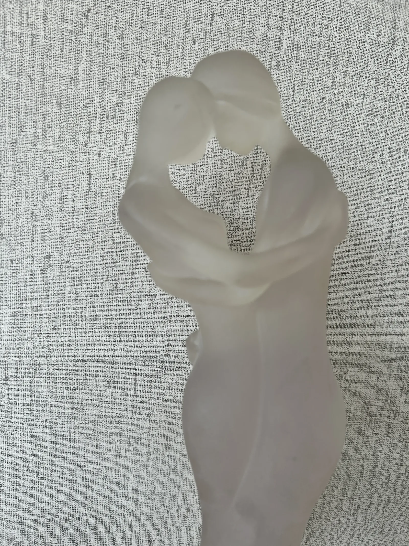Figura Pareja Cristal Satinado Estilo Art Déco - Imagen 5