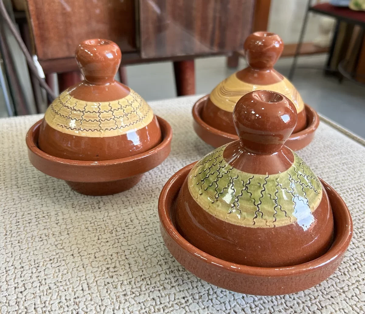 3 Mini Tajines Marroquíes de Barro - Imagen 8