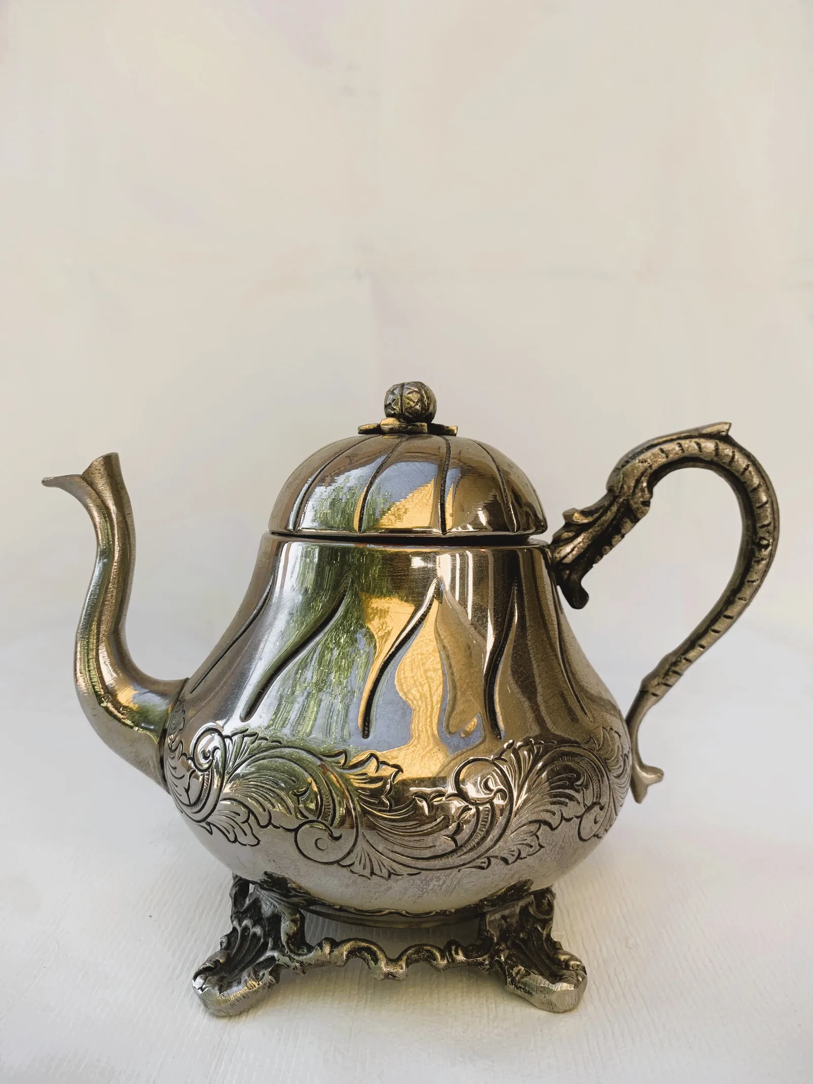 Juego de Té y Café Vintage Plateado - Imagen 10