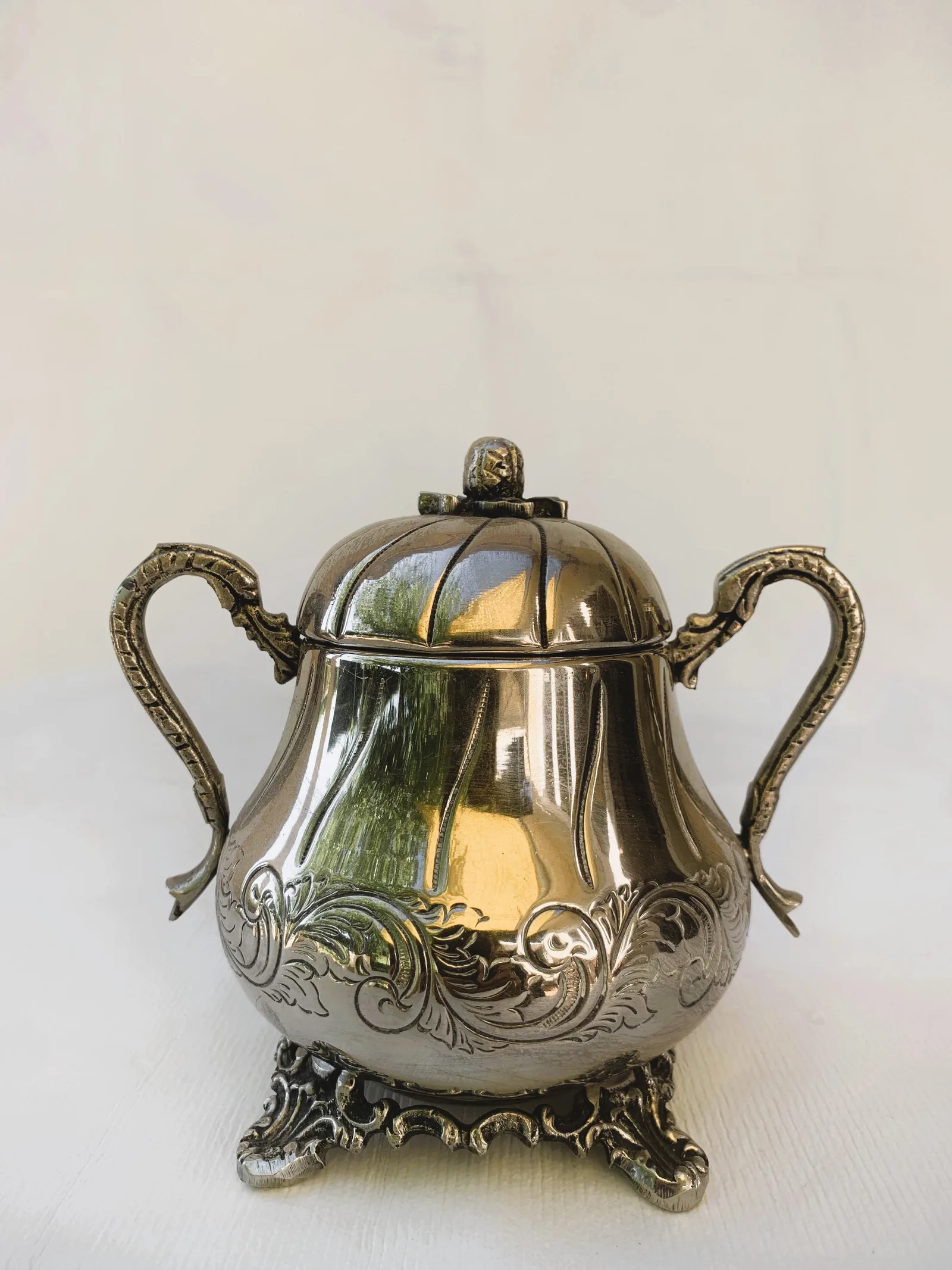 Juego de Té y Café Vintage Plateado - Imagen 11