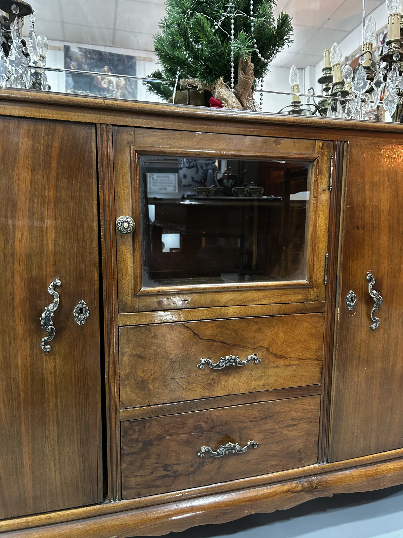 Mueble aparador vintage con espejo - Imagen 6