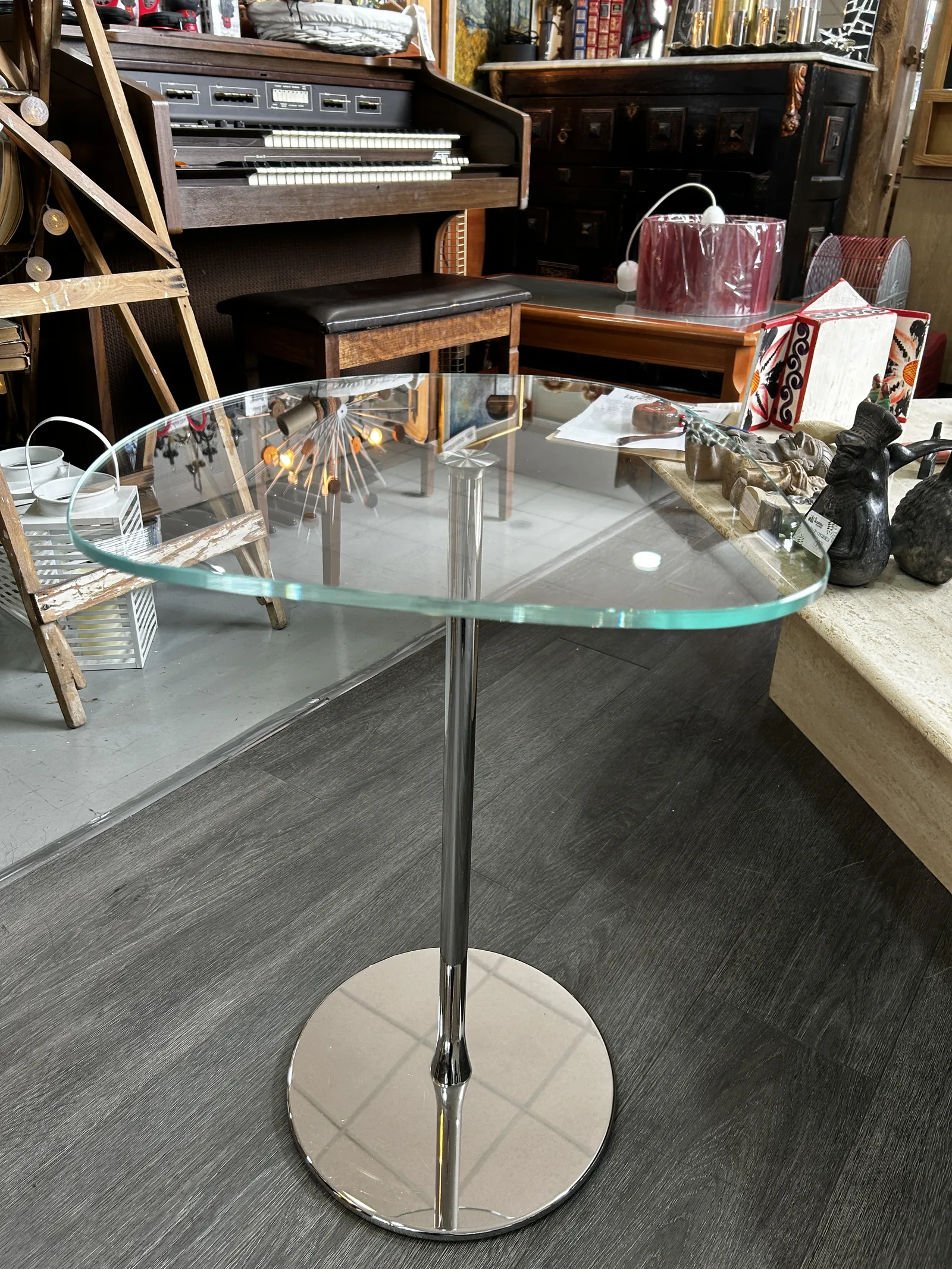 Mesa de diseño Desalto Mixit - Cristal y Acero - Imagen 7